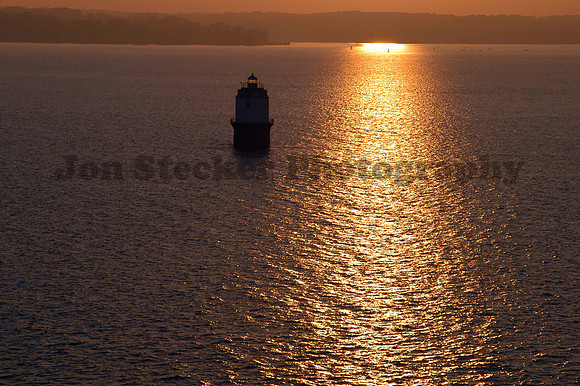 Sunset near the buoy